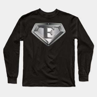 Steel Plated Diamond Shaped E Long Sleeve T-Shirt